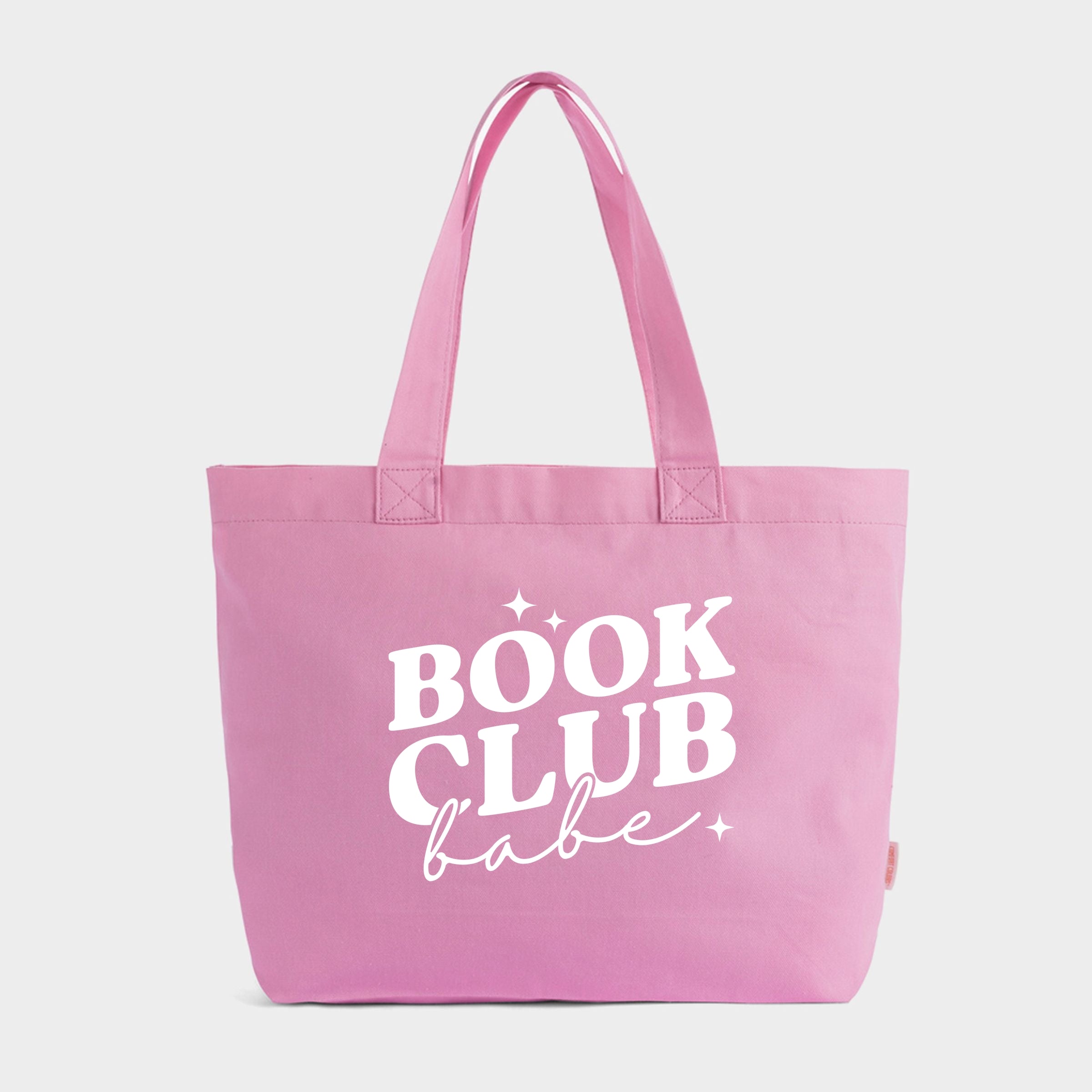 Book Club Babe - Zippered Canvas Tote