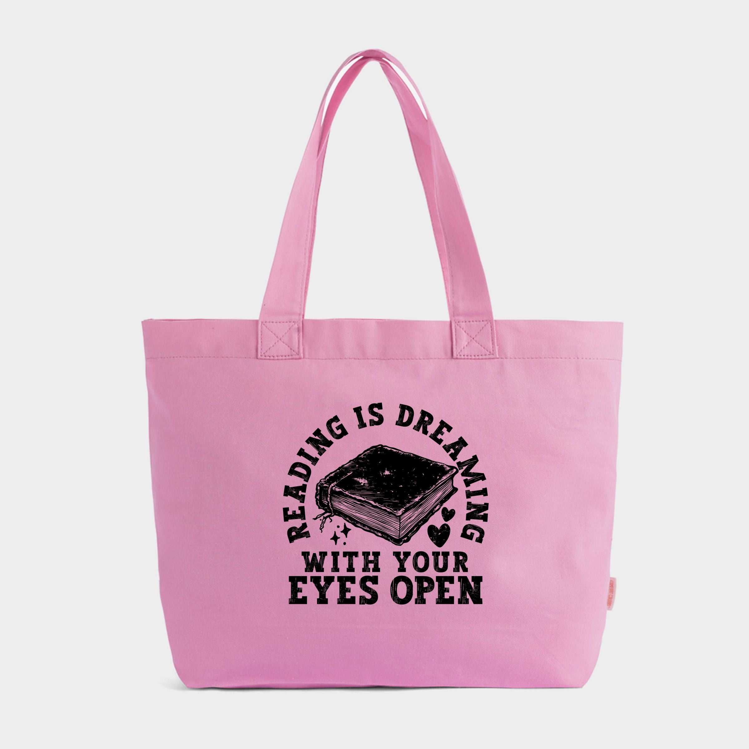 Reading Is Dreaming - Zippered Canvas Tote
