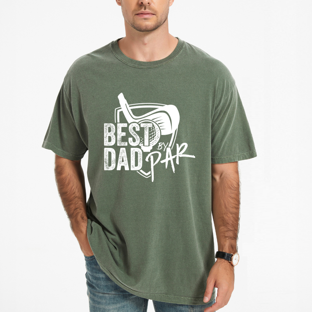 Best Dad By Par | Men's Garment Dyed Tee