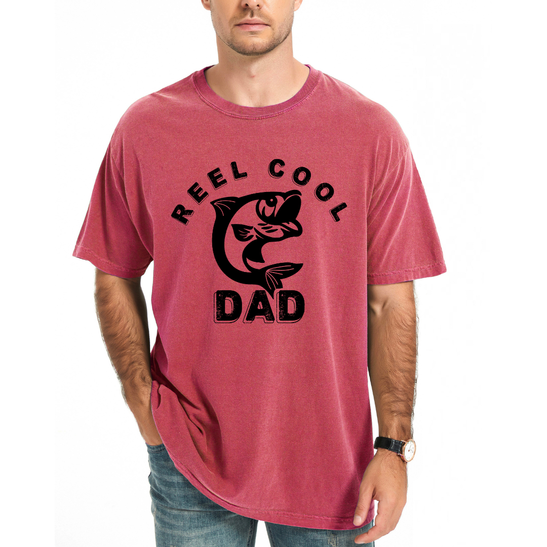 Reel Cool Dad | Men's Garment Dyed Tee