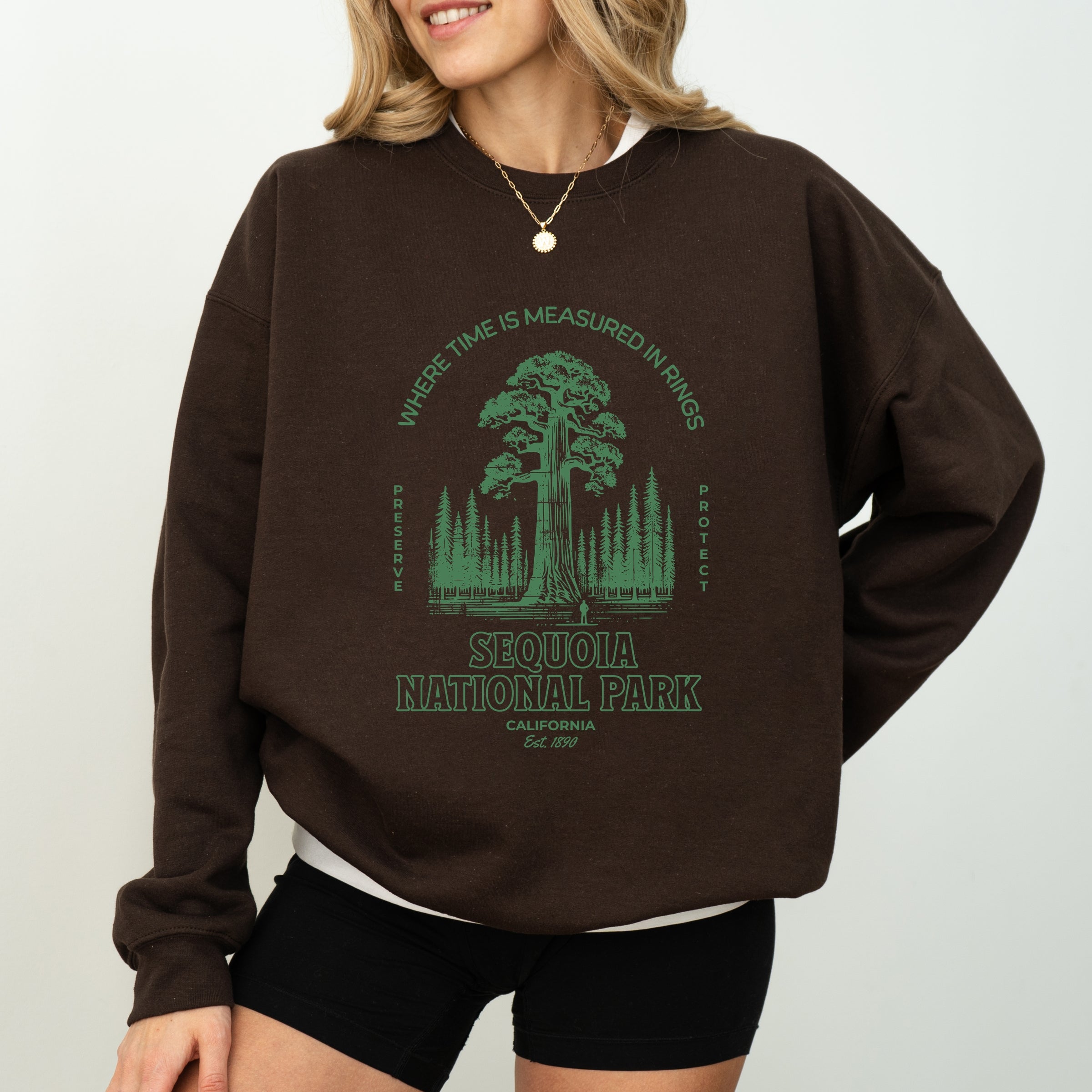 Sequoia National Park EST. 1890 -  Womens Graphic Sweatshirt