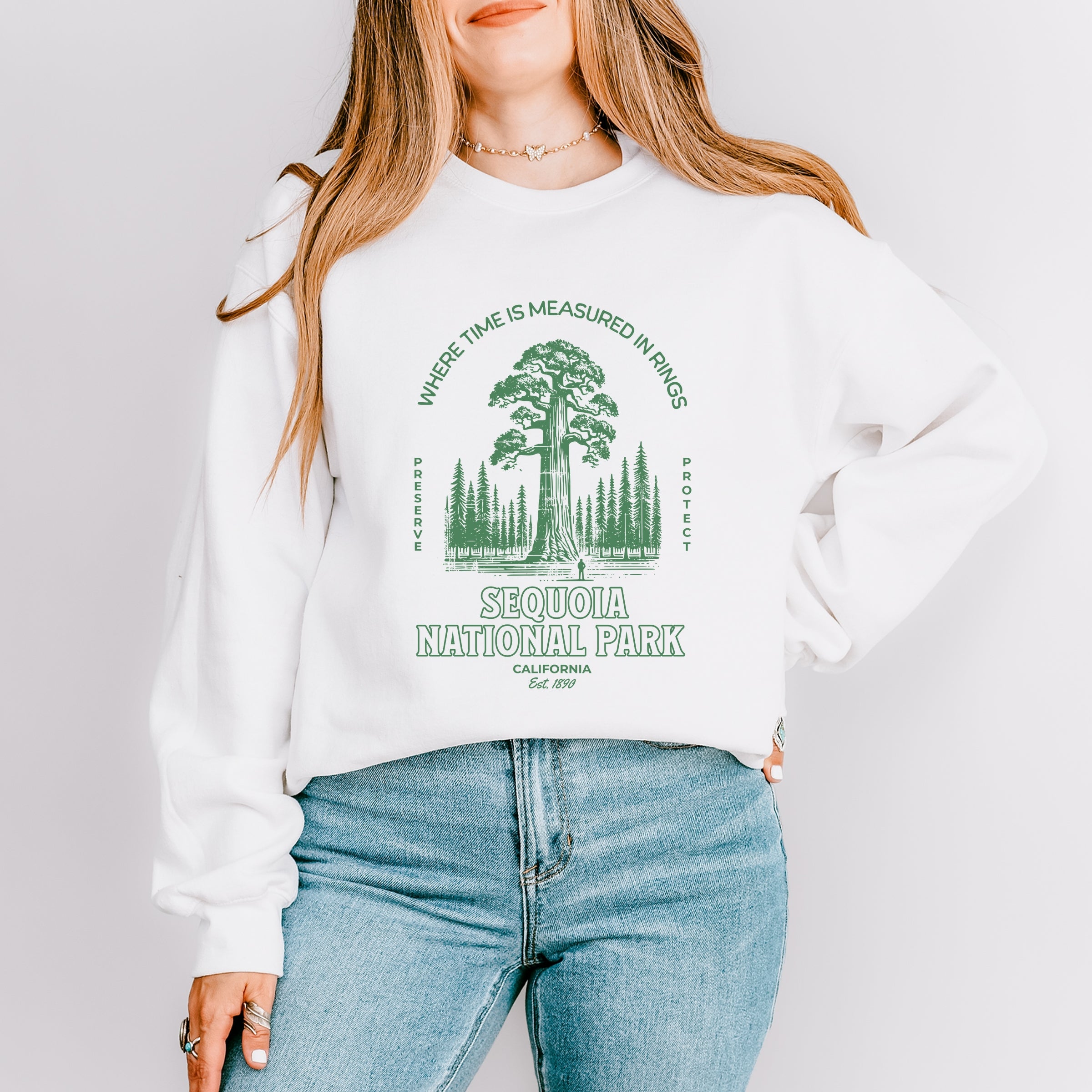Sequoia National Park EST. 1890 -  Womens Graphic Sweatshirt