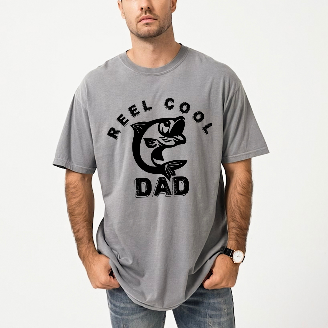 Reel Cool Dad | Men's Garment Dyed Tee