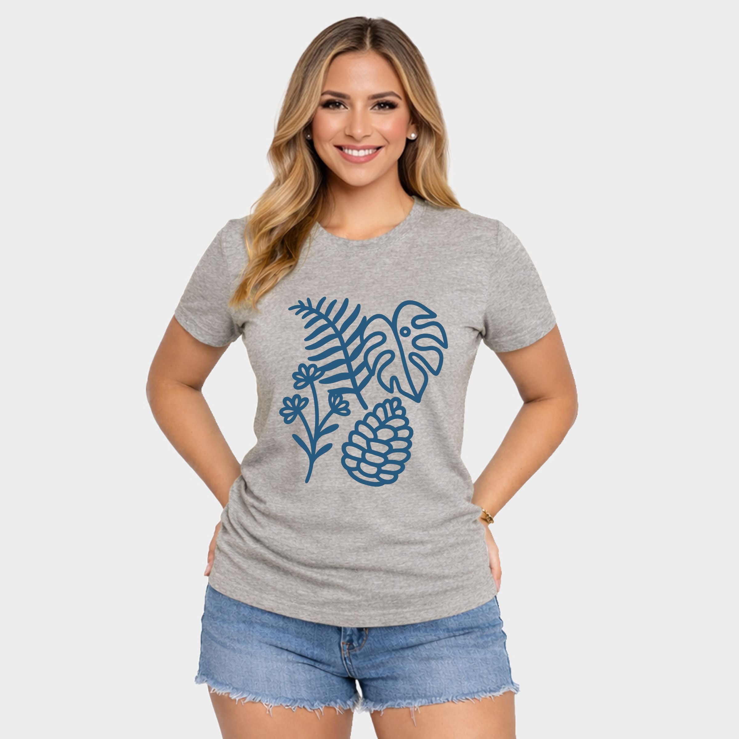 9855NAV_F-C Heather Grey