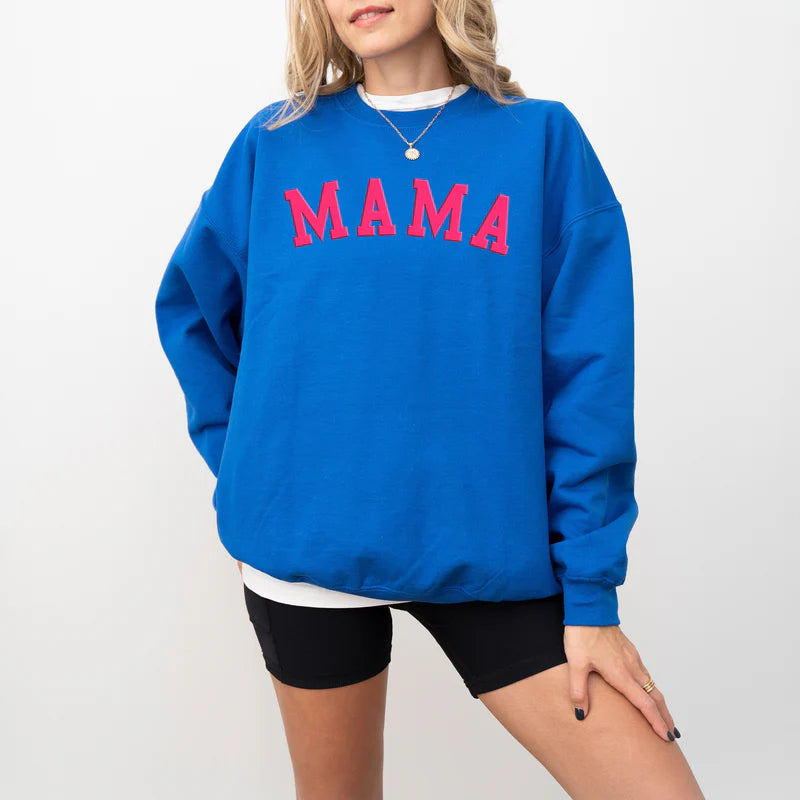 Mama Bold Puff Print - Women's Graphic Sweatshirt