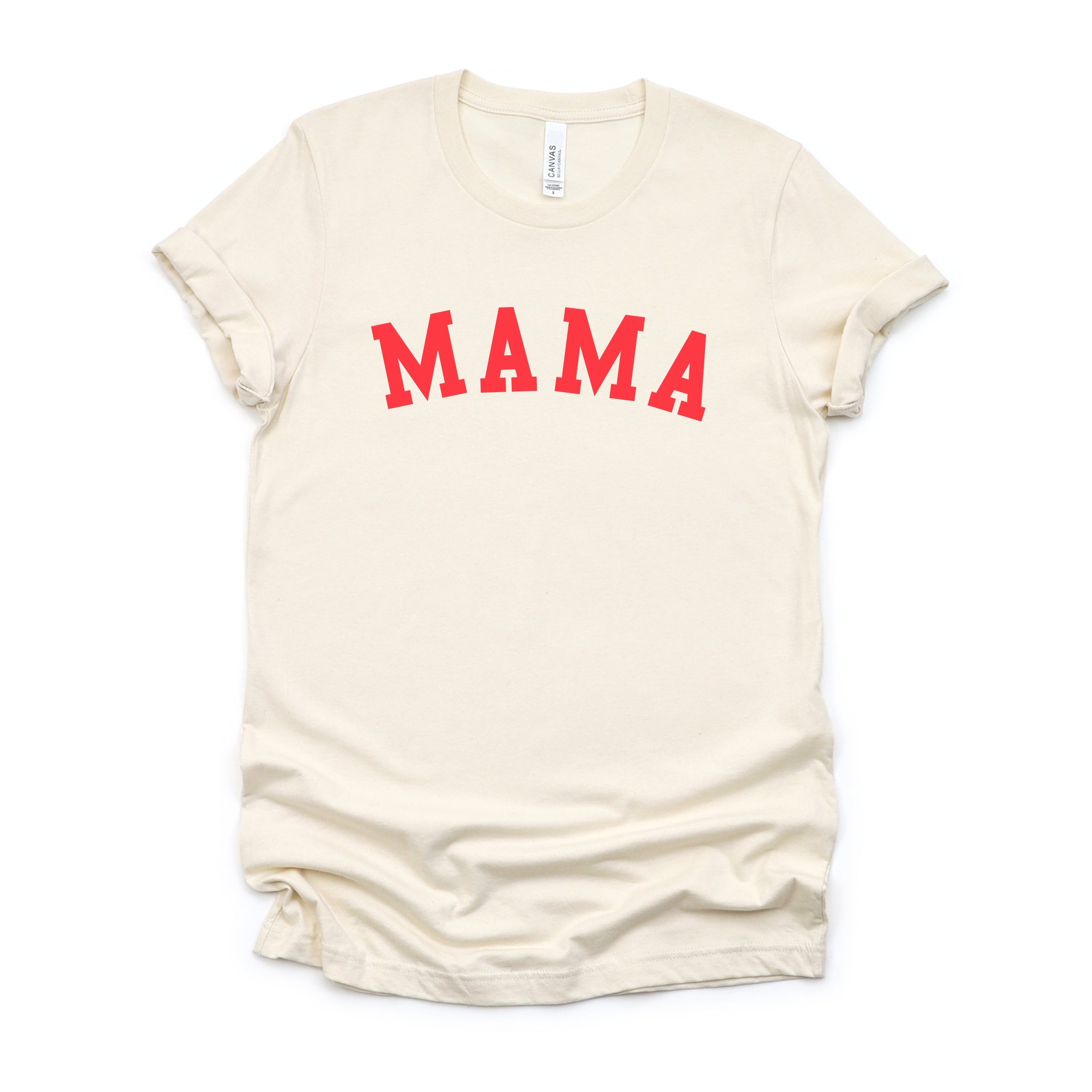 Mama Bold Puff Print - Women's Short Sleeve Graphic T-Shirt