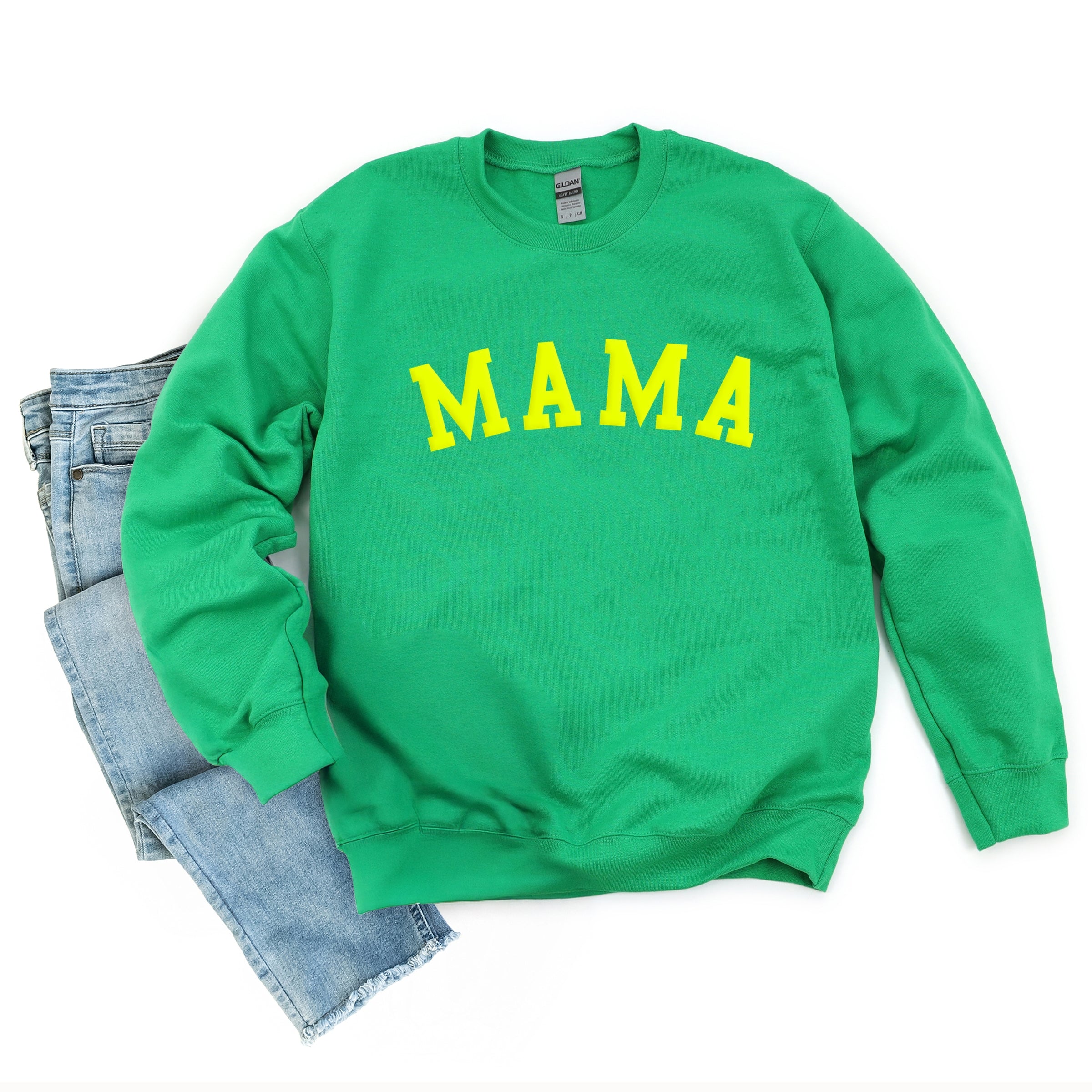 Mama Bold Puff Print - Women's Graphic Sweatshirt