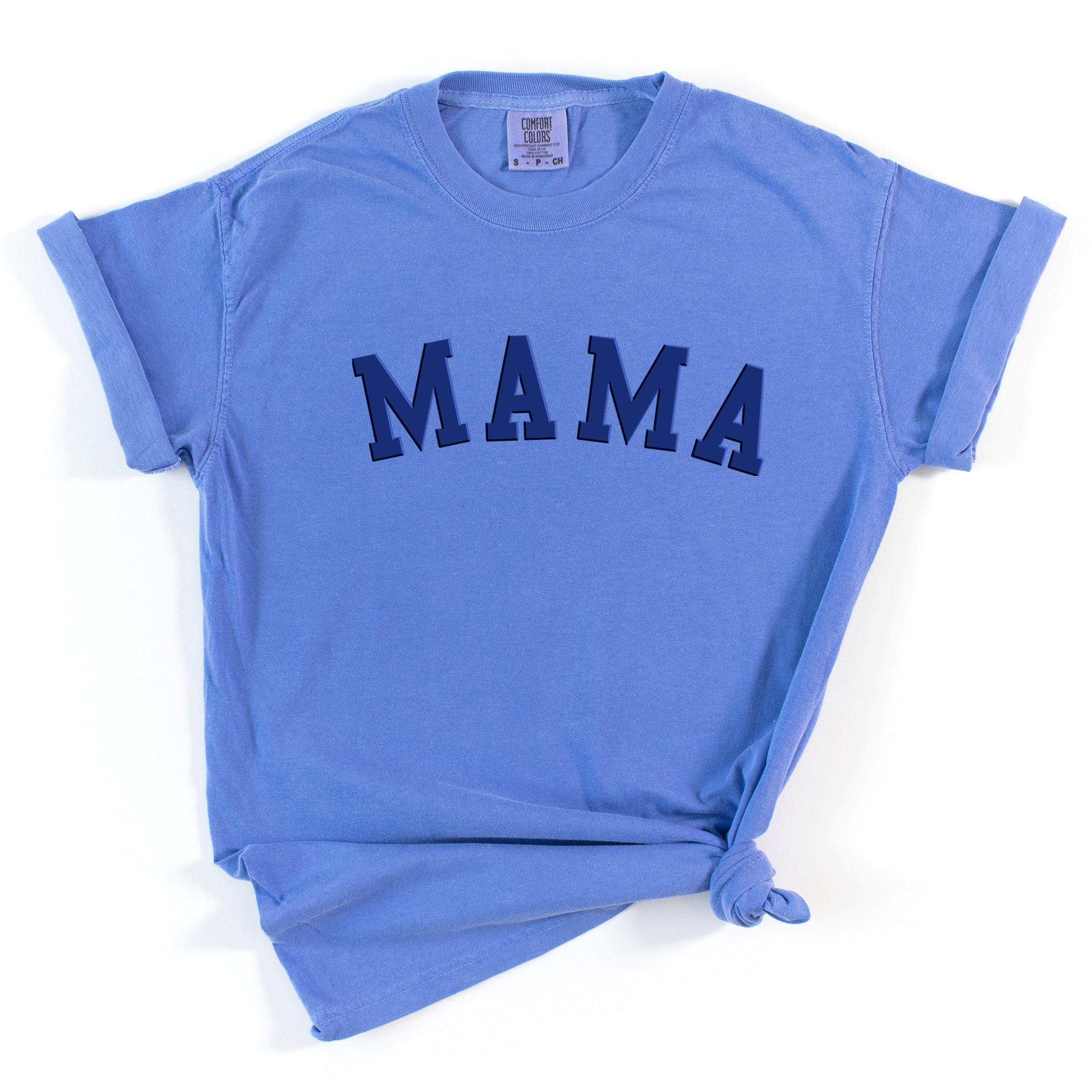 Mama Bold Puff Print - Women's Garment Dyed Graphic T-Shirt