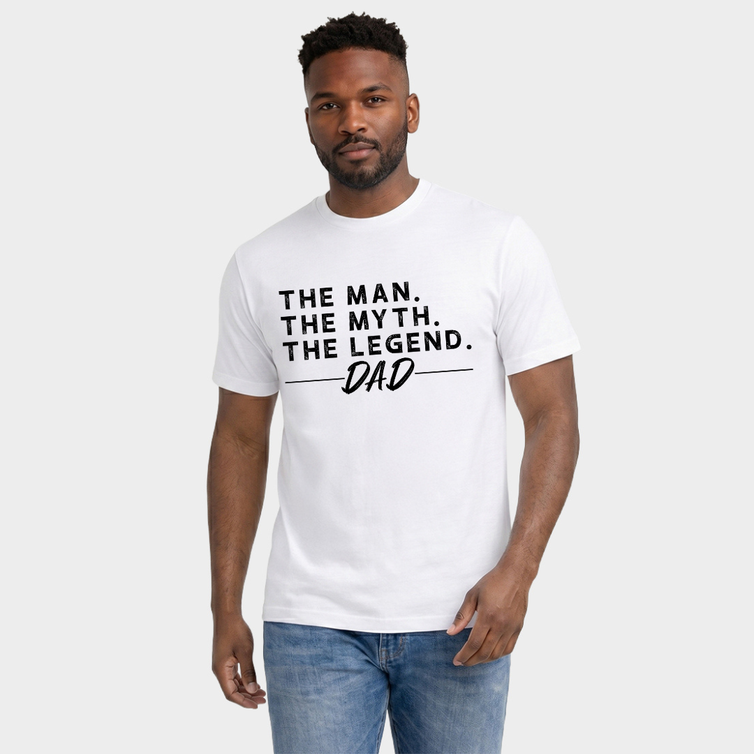 The Man The Myth The Legend Dad | Men's Garment Dyed Tee