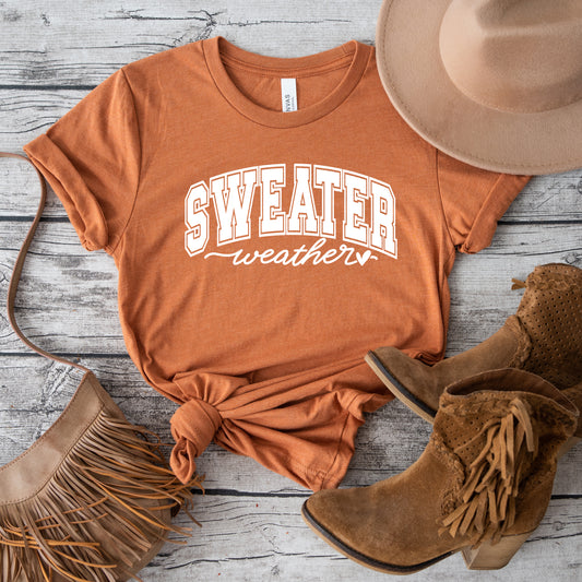 Sweater Weather Bold | Short Sleeve Crew Neck