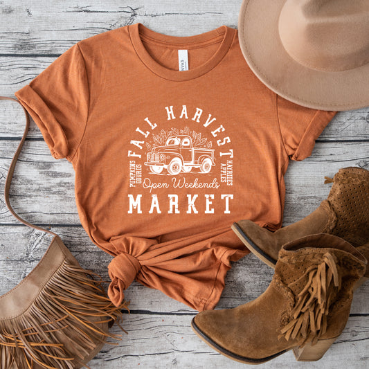 Fall Harvest Market | Short Sleeve Crewneck