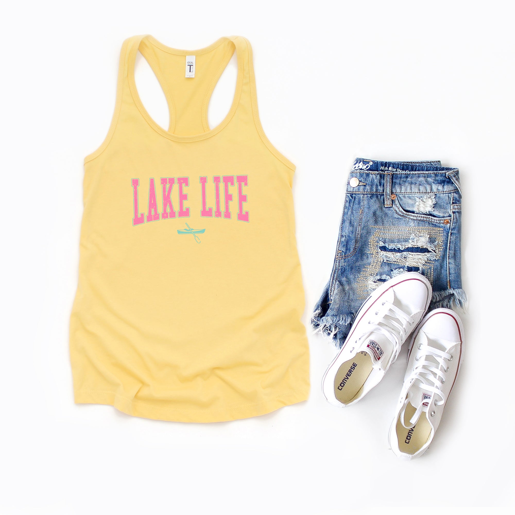 Lake Life Canoe | Racerback Tank