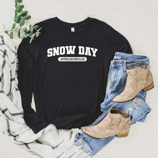 Snow Day Appreciation Club | Long Sleeve Graphic Tee
