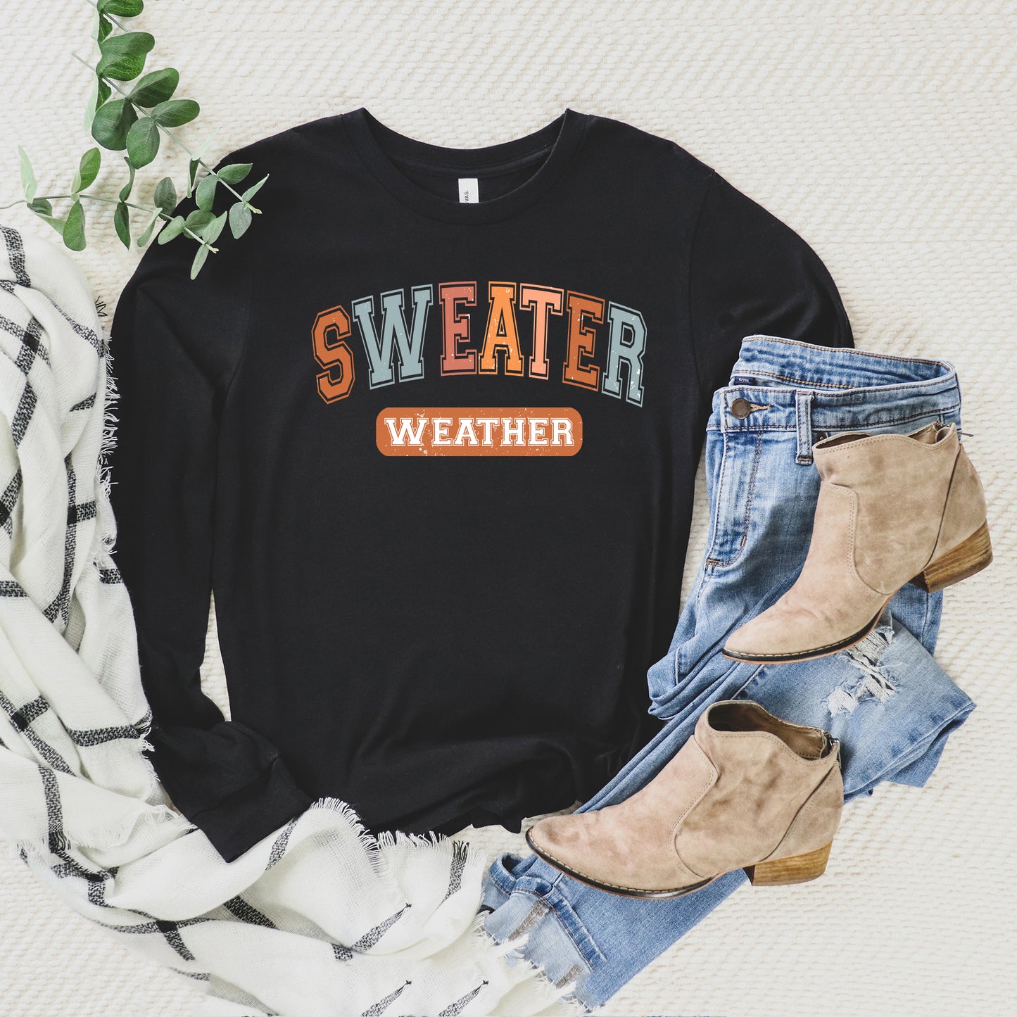 Varsity Sweater Weather | Long Sleeve Crew Neck