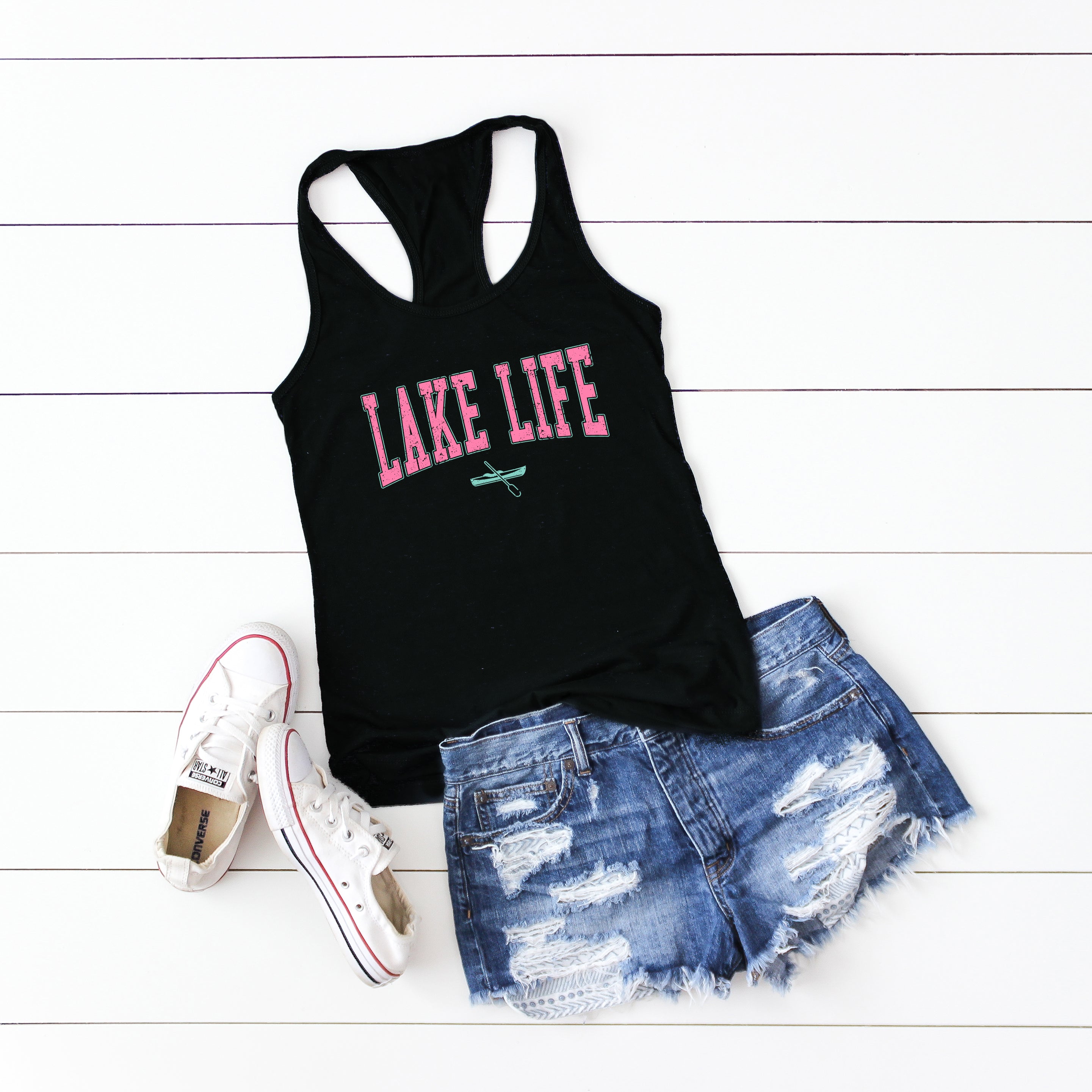 Lake Life Canoe | Racerback Tank