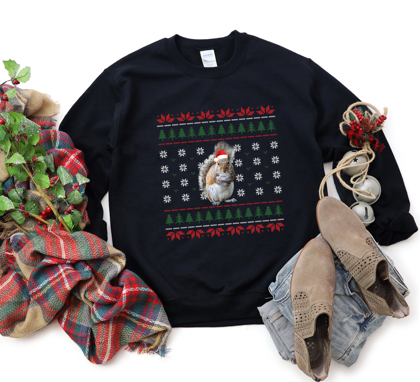 Clearance Ugly Sweater Squirrel| Sweatshirt