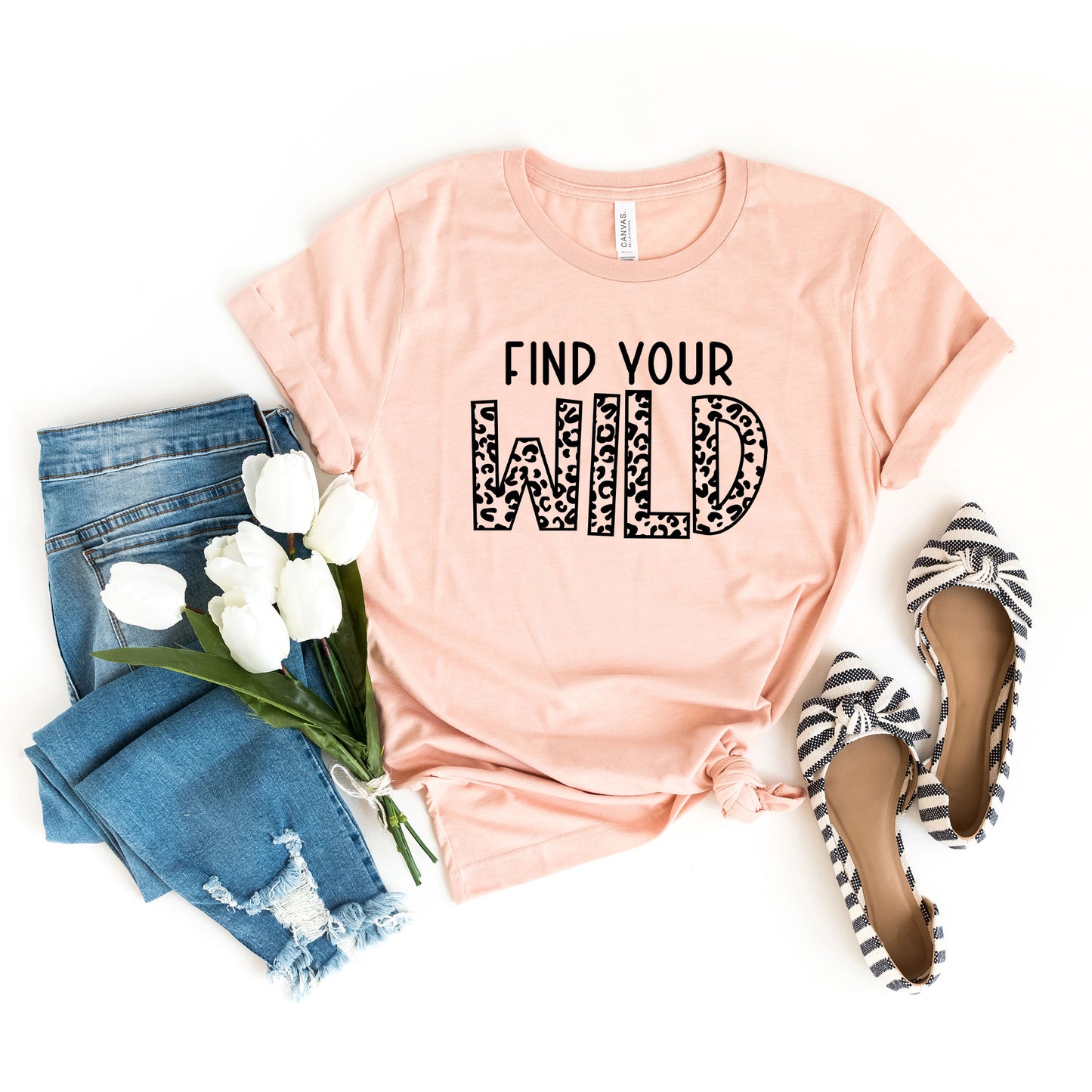 Leopard Find Your Wild | Short Sleeve Graphic Tee