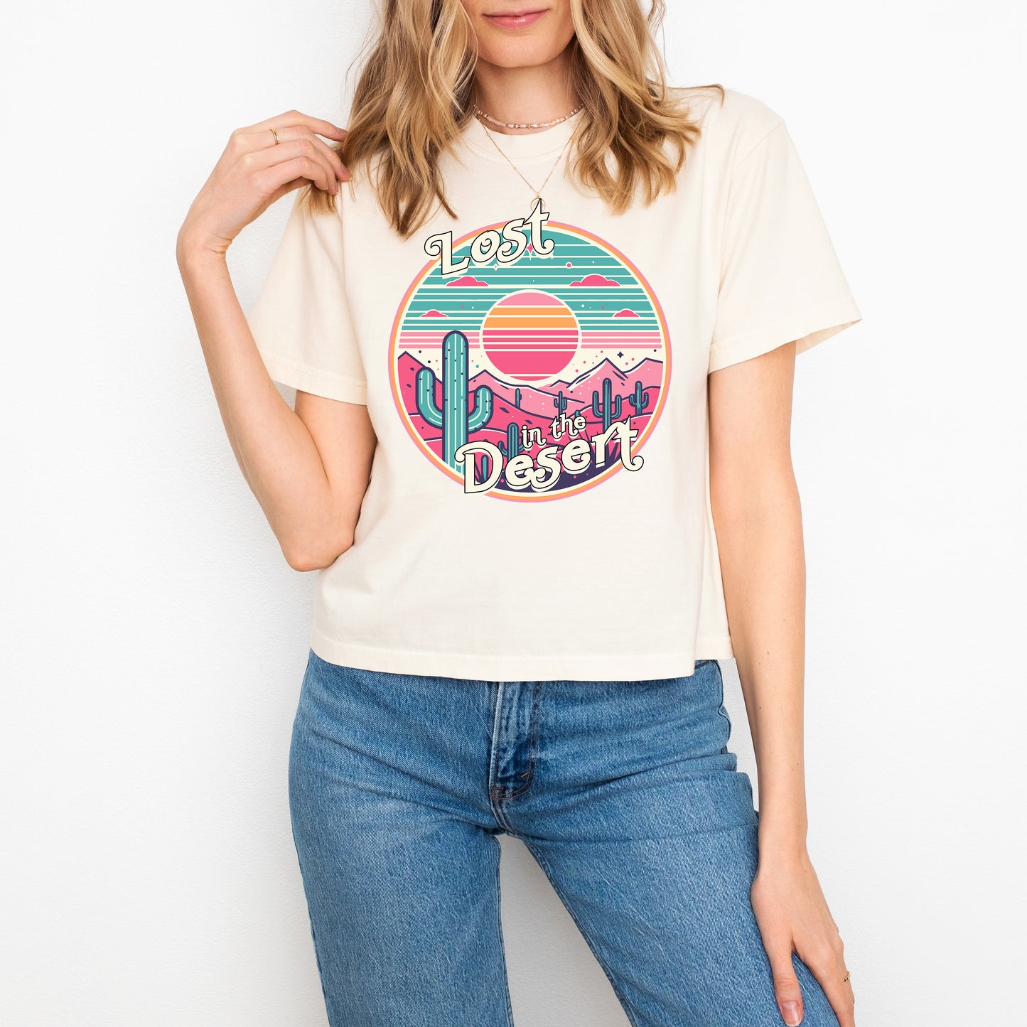 Lost In The Desert | Relaxed Fit Cropped Tee