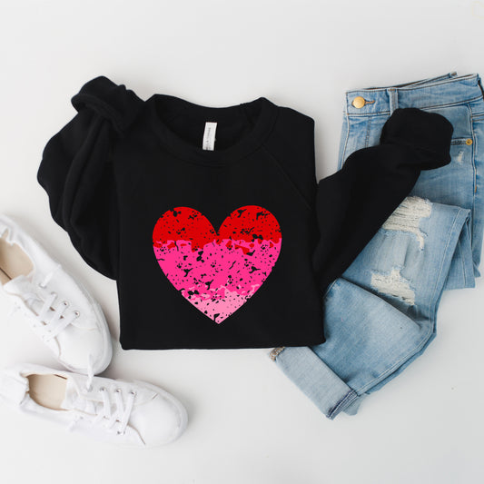 Heart Ombre | Bella Canvas Sweatshirt