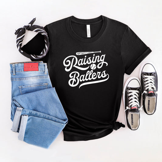 Raising Ballers Bat | Short Sleeve Graphic Tee