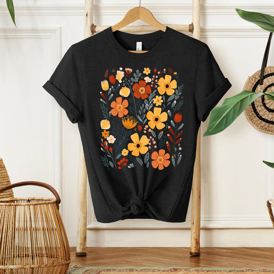 Clearance Nature Wildflowers | Short Sleeve Crew Neck
