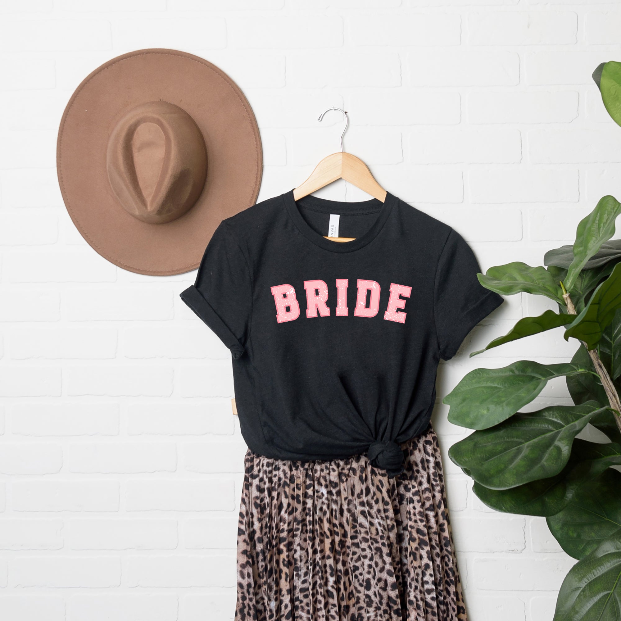 Pink Varsity Bride | Short Sleeve Crew Neck
