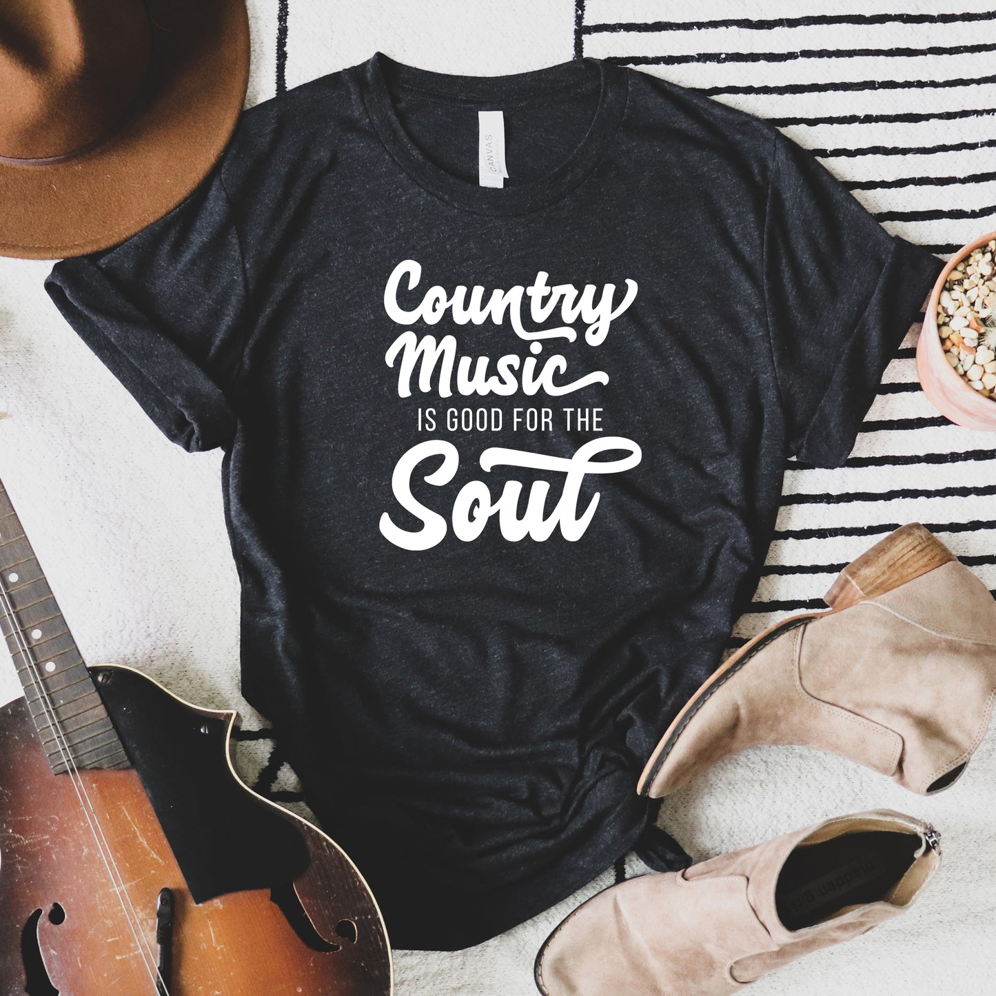 Country Music Is Good For The Soul | Short Sleeve Graphic Tee