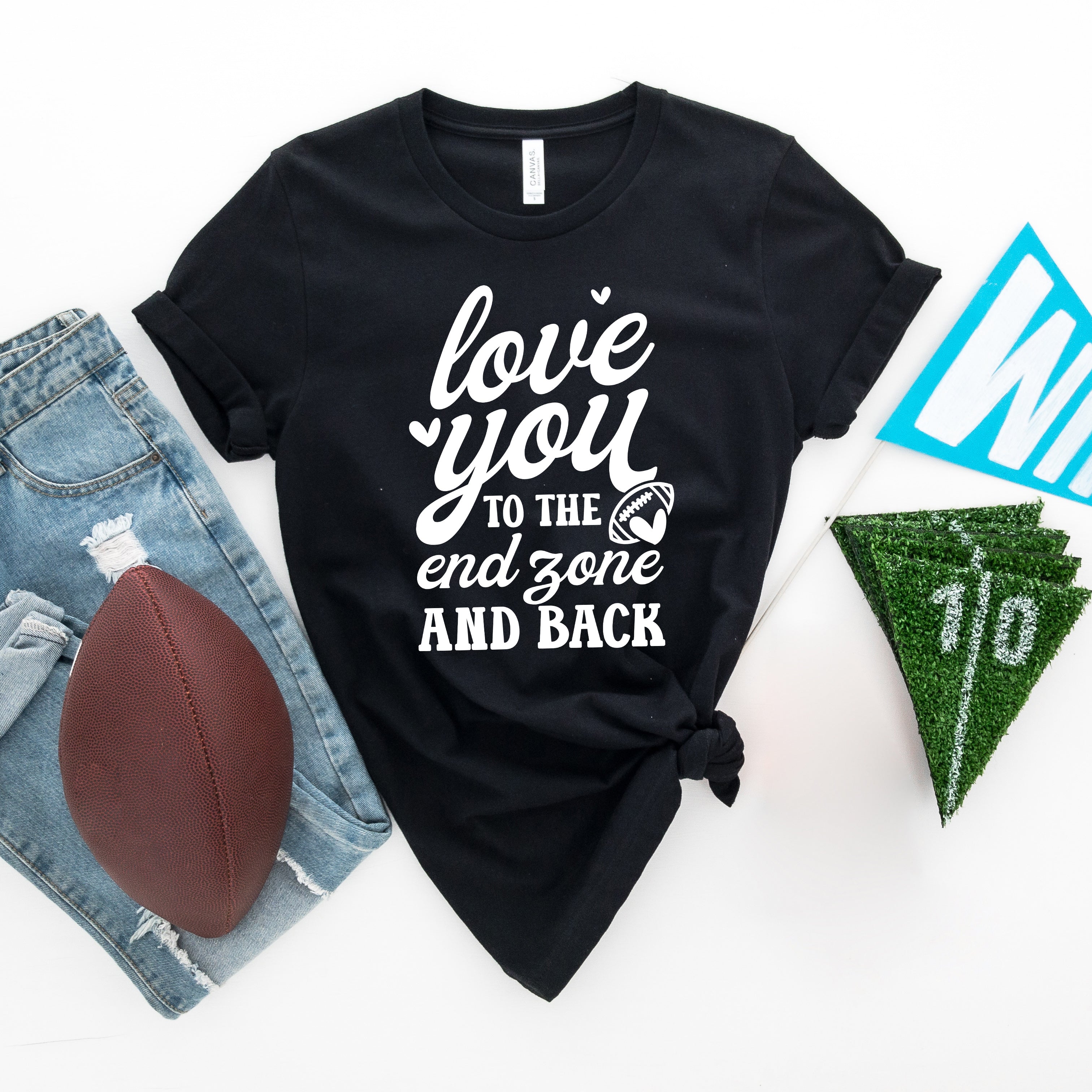 To The End Zone And Back | Short Sleeve Graphic Tee