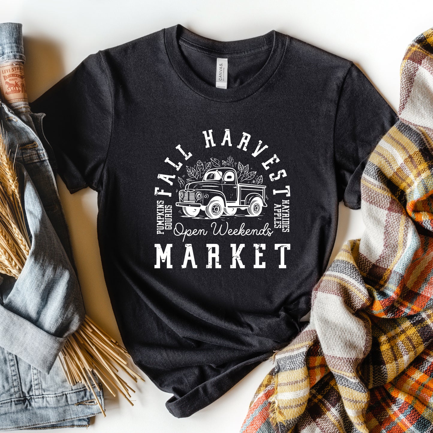Fall Harvest Market | Short Sleeve Crewneck