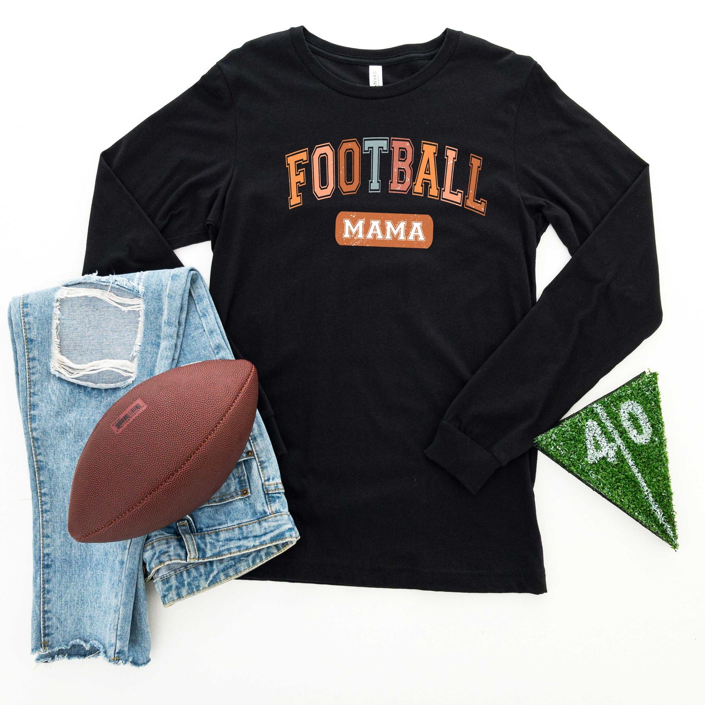 Varsity Football Mama | Long Sleeve Graphic Tee