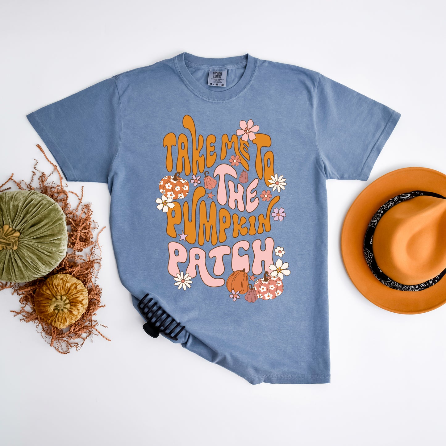 Take Me To The Pumpkin Patch Flowers | Garment Dyed Tee