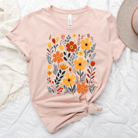 Nature Wildflowers | Short Sleeve Crew Neck