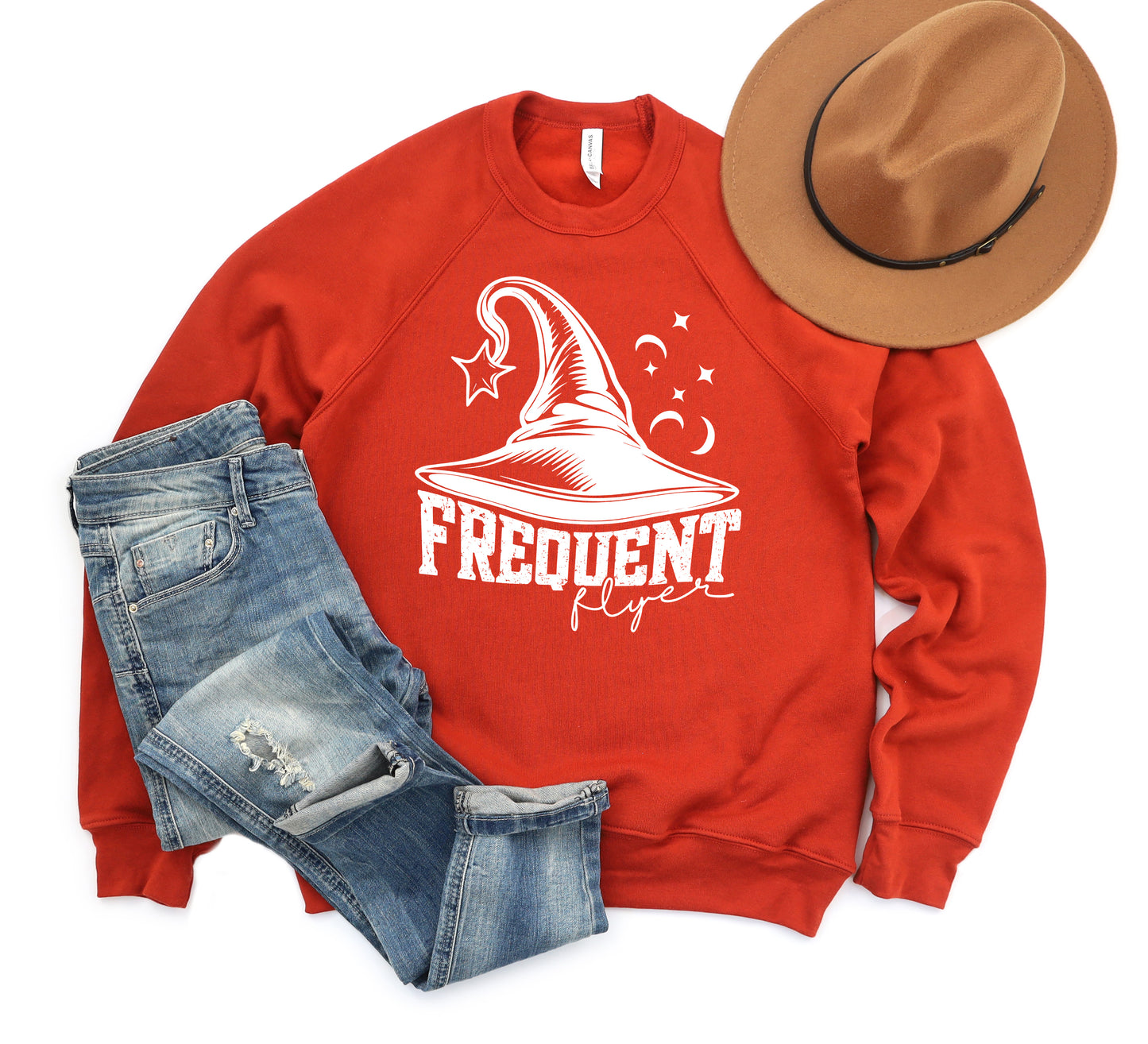 Frequent Flyer Hat | Bella Canvas Sweatshirt