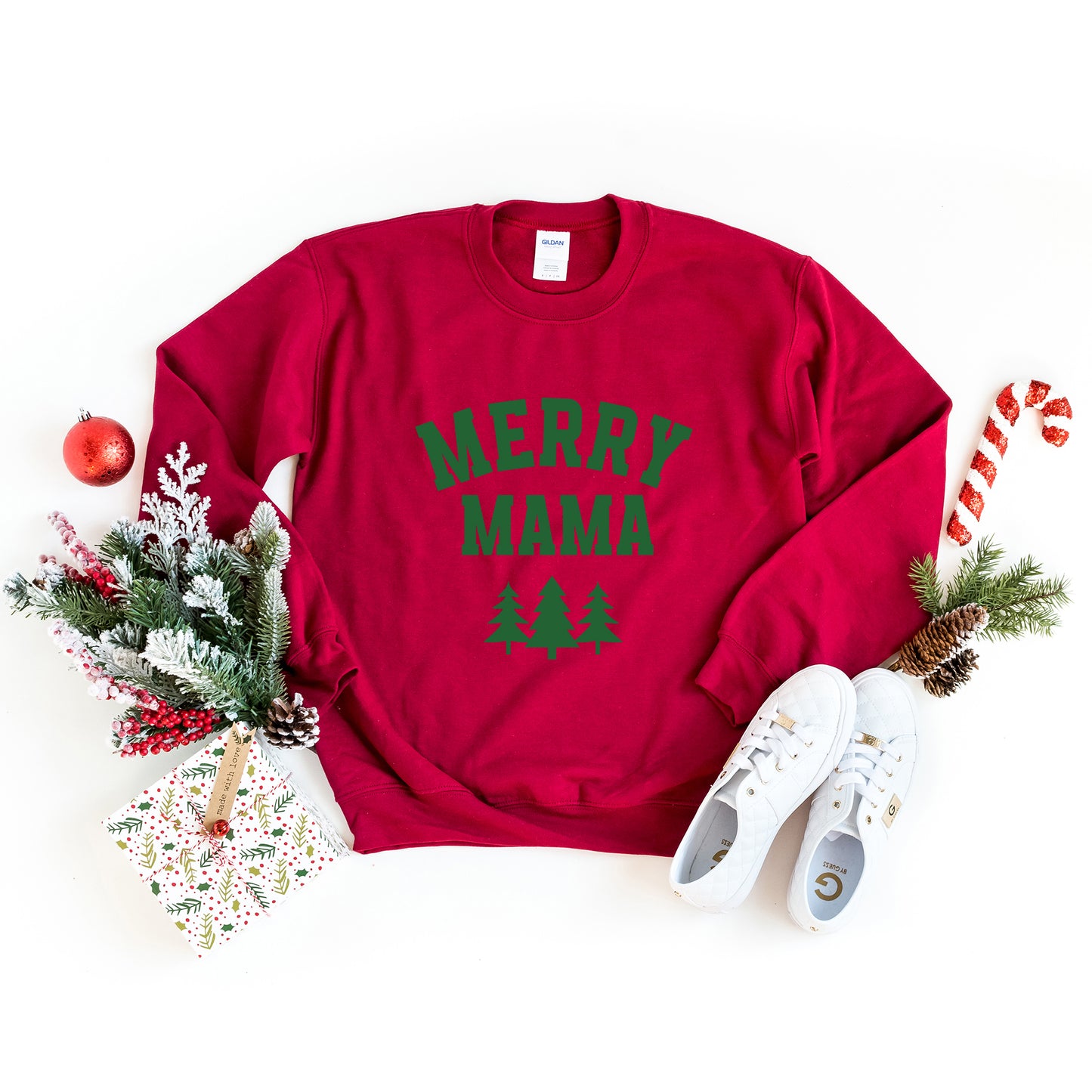 Merry Mama Pine Tree | Sweatshirt