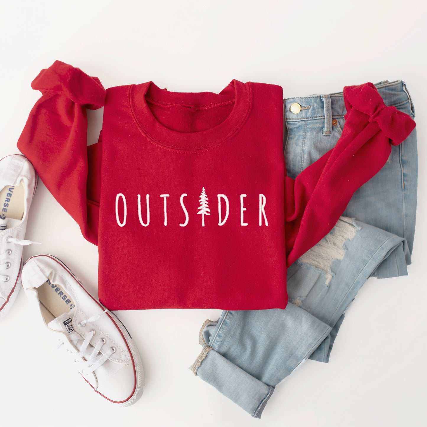 Embroidered Outsider Tree | Sweatshirt