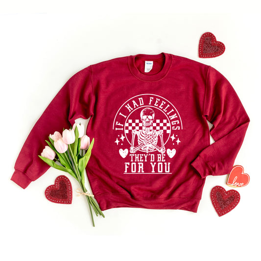 Valentine Feelings Skeleton | Sweatshirt