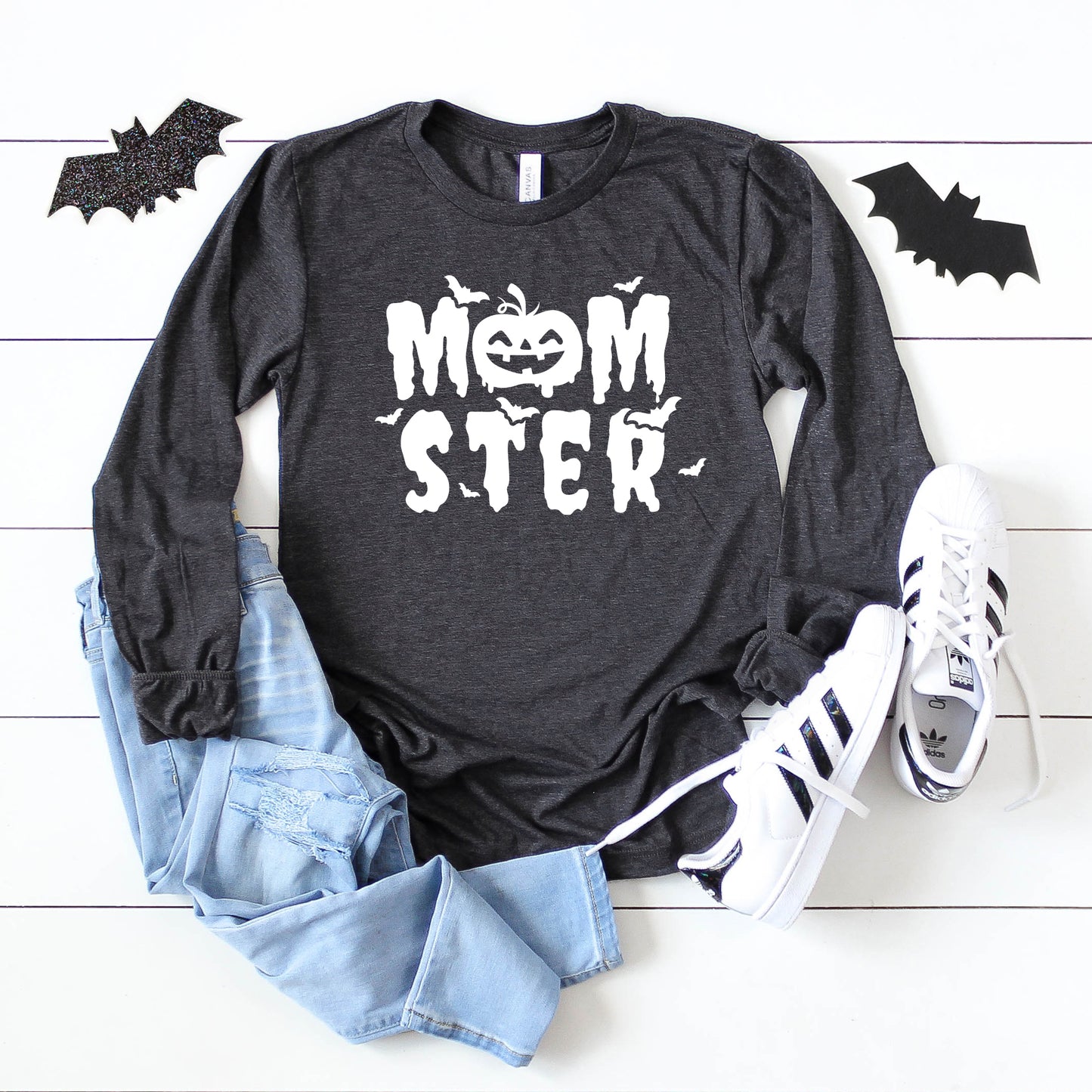 Momster Pumpkin | Long Sleeve Crew Neck