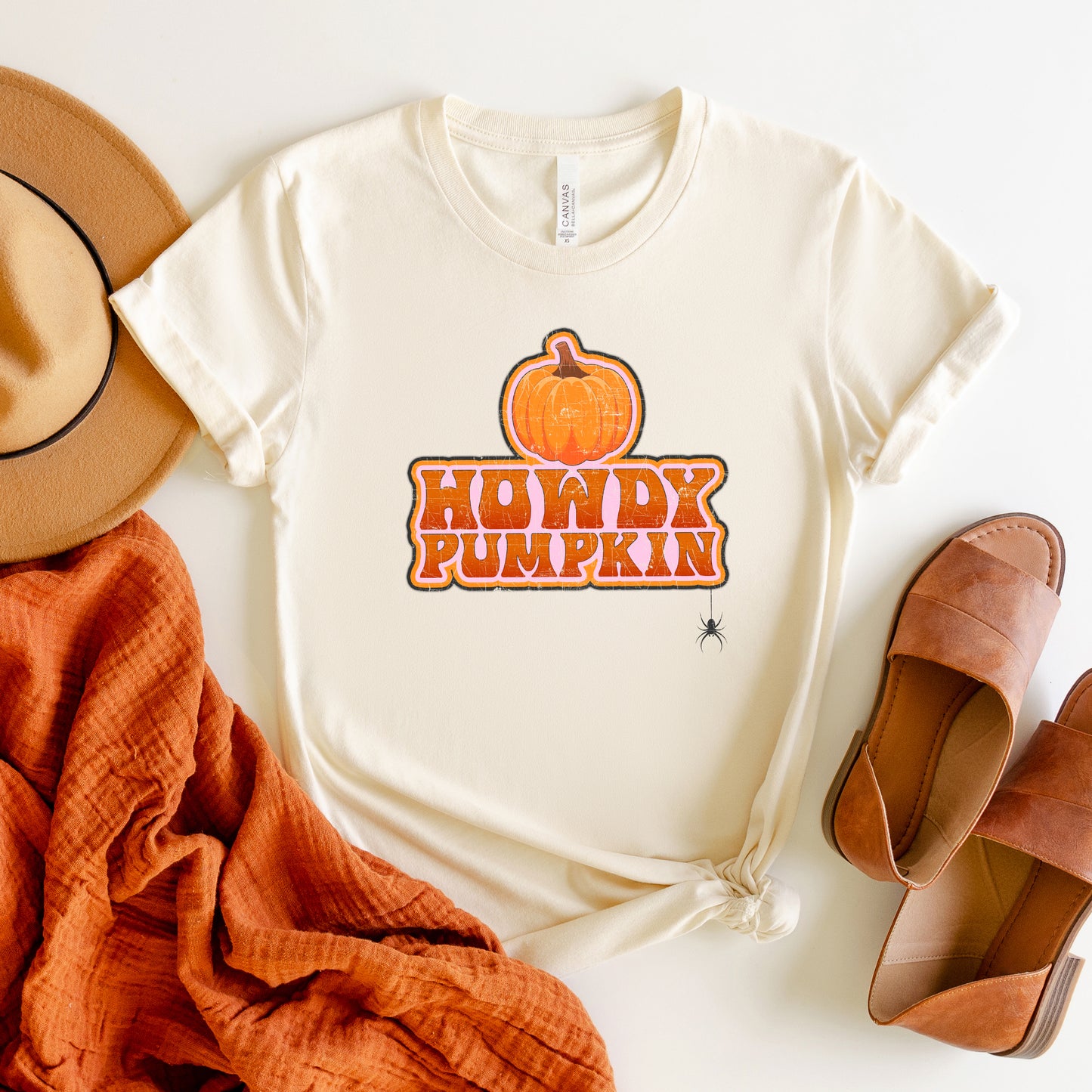 Howdy Pumpkin Stacked | Short Sleeve Graphic Tee