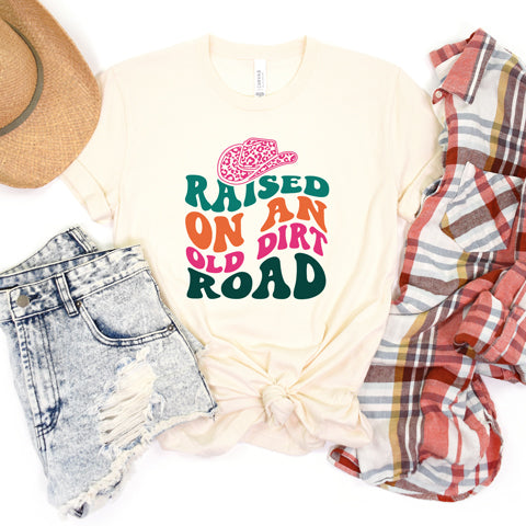 Raised On An Old Dirt Road Hat | Short Sleeve Graphic Tee