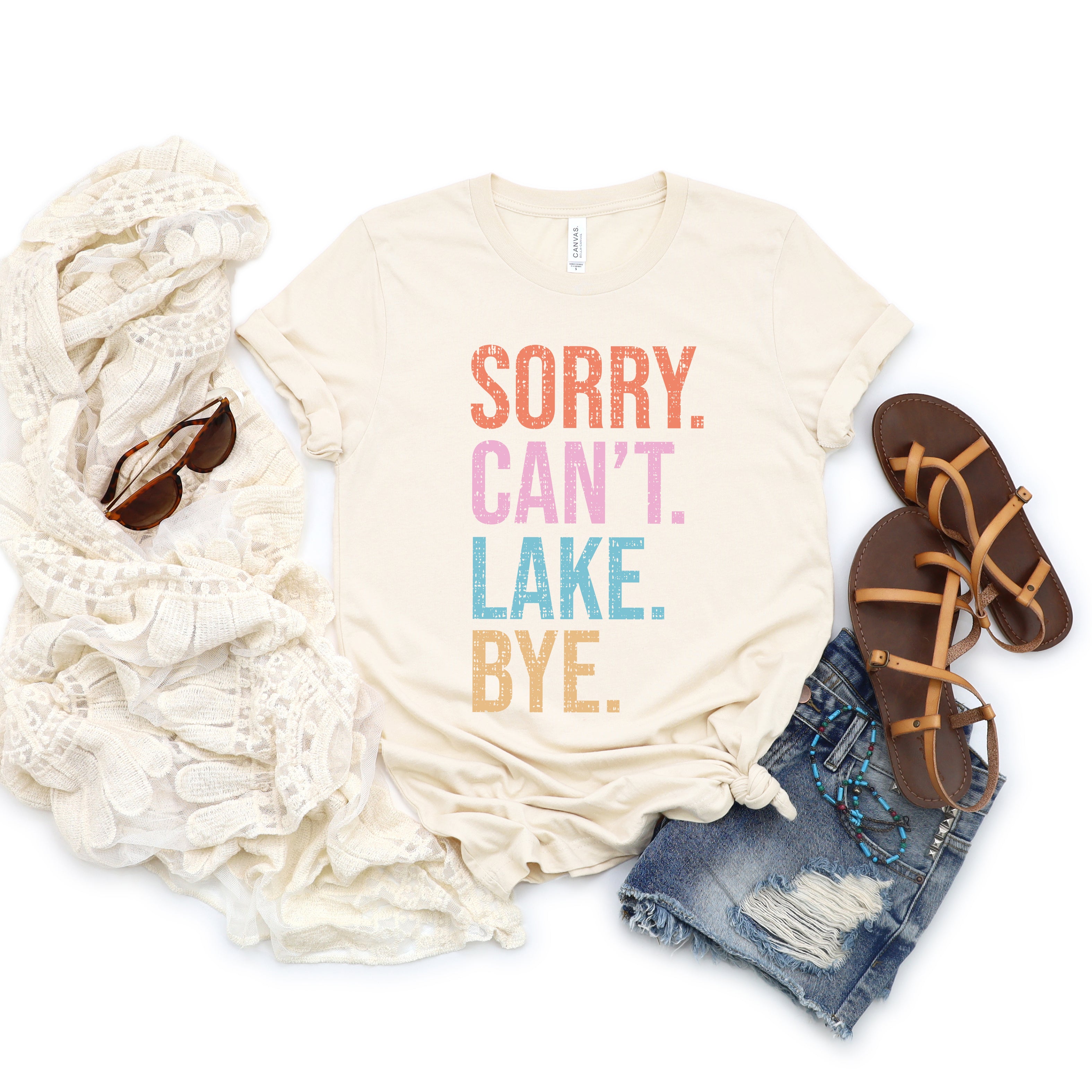 Sorry. Can't. Lake. | Short Sleeve Graphic Tee