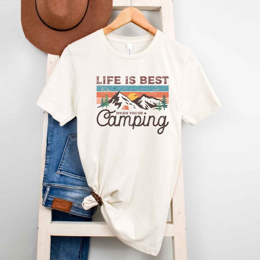 Life Is Best When Your Camping | Short Sleeve Graphic Tee