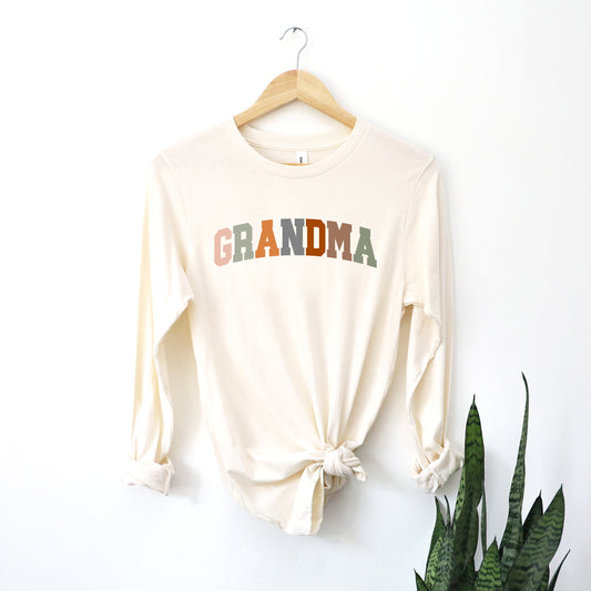 Grandma Colorful | Long Sleeve Crew Neck