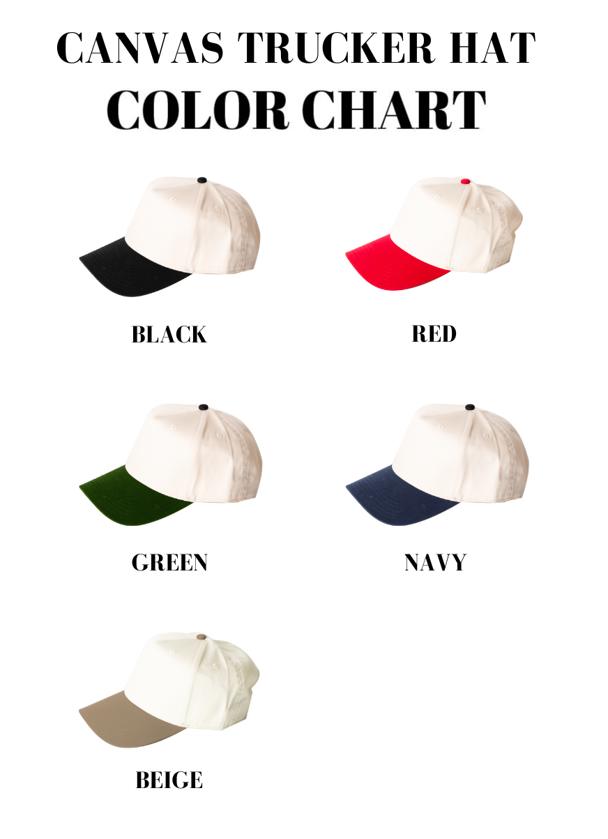 Embroidered Put It On Santa's Tab - Women's Canvas Trucker Hat