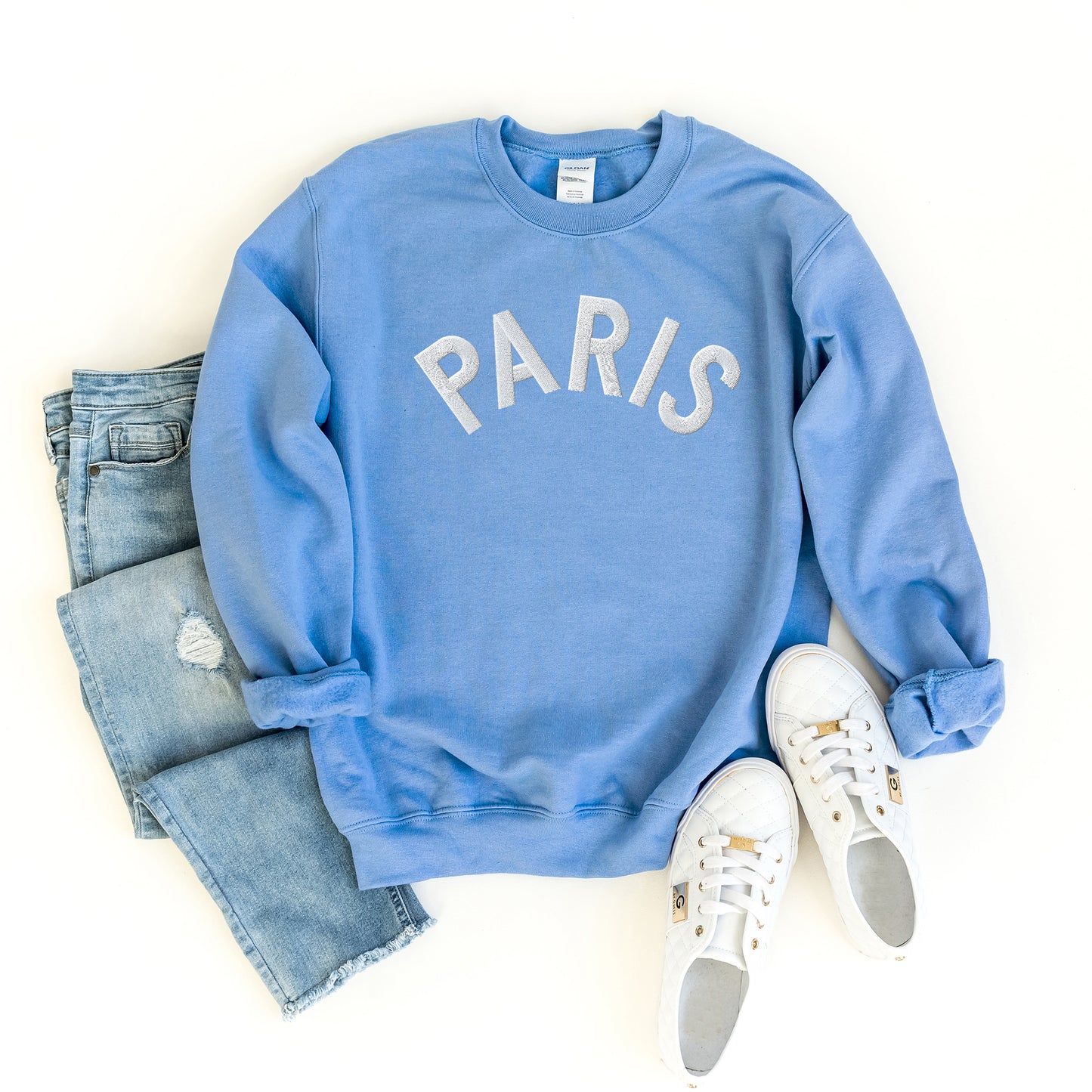 Embroidered Paris Arched | Sweatshirt