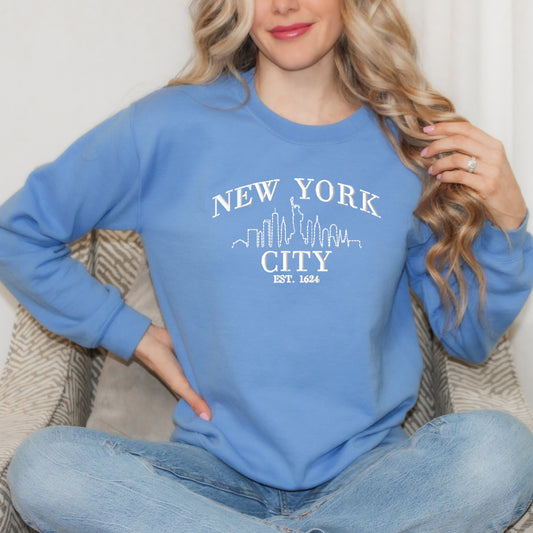 Embroidered New York City | Sweatshirt