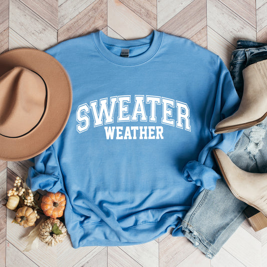 Sweater Weather Distressed | Sweatshirt