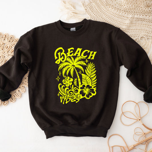 Beach Vibes Distressed | Sweatshirt