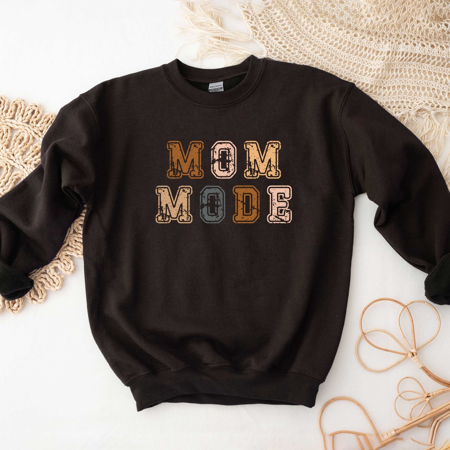 Colorful Mom Mode Stacked | Sweatshirt