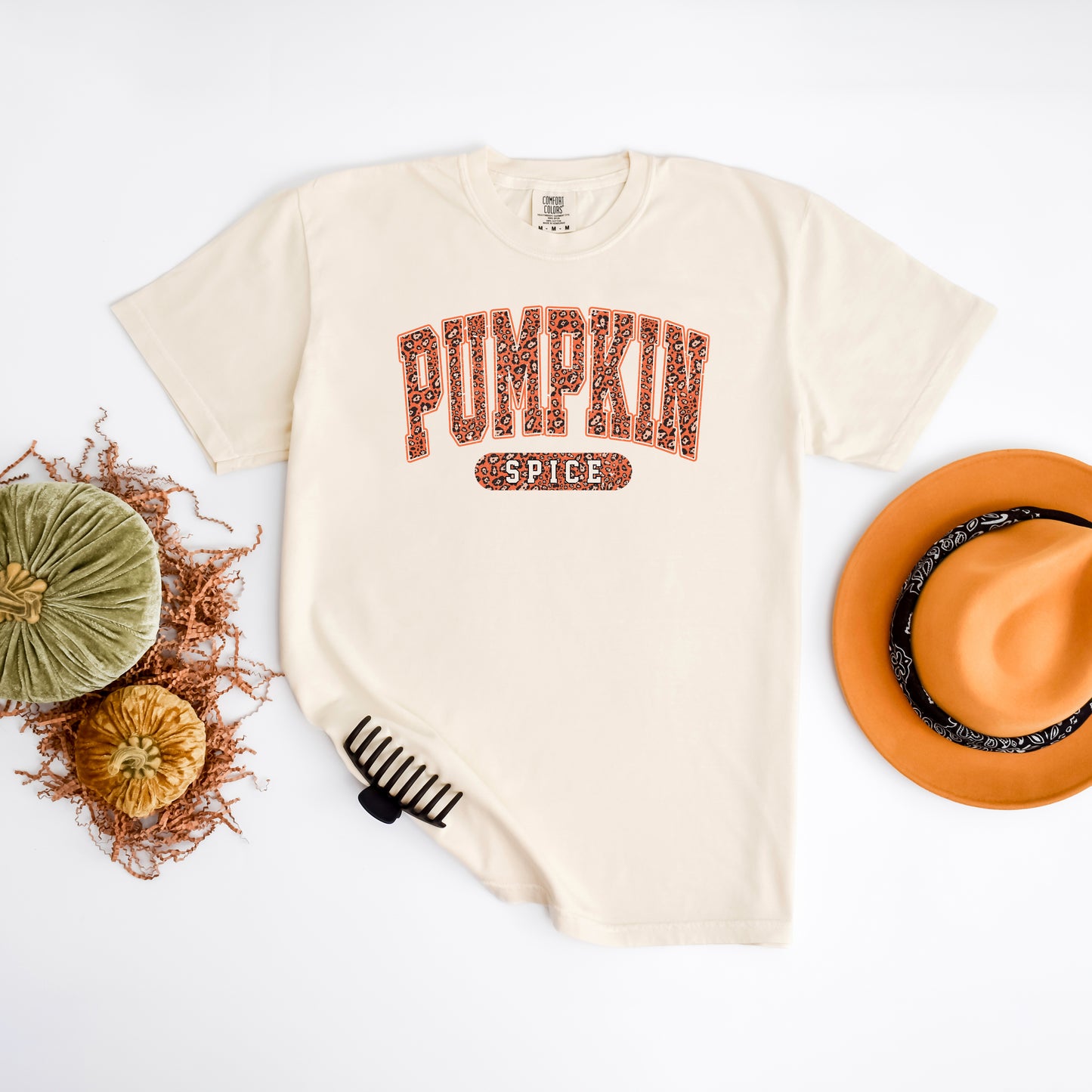 Leopard Pumpkin Spice | Garment Dyed Tee