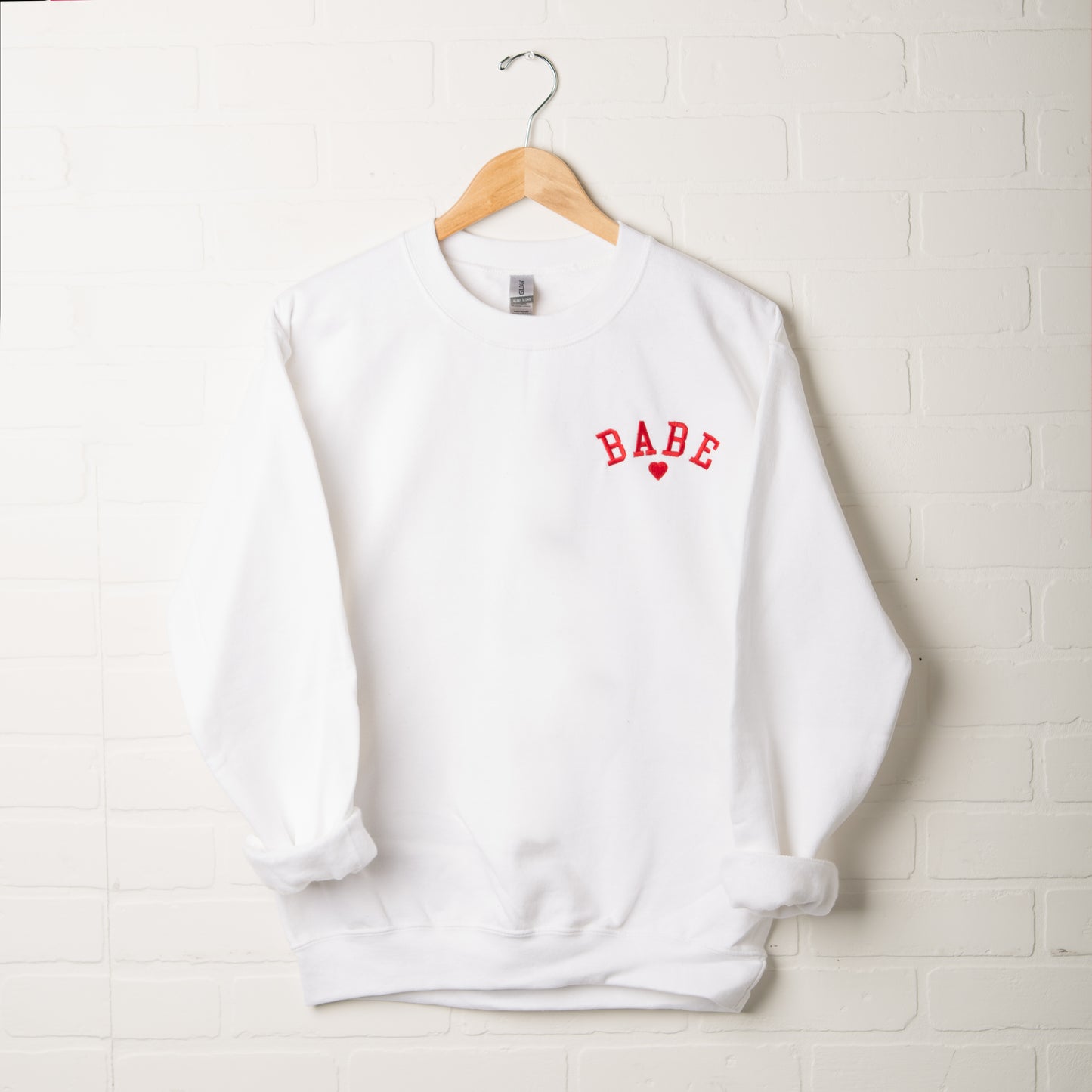 Embroidered Babe Heart | Sweatshirt